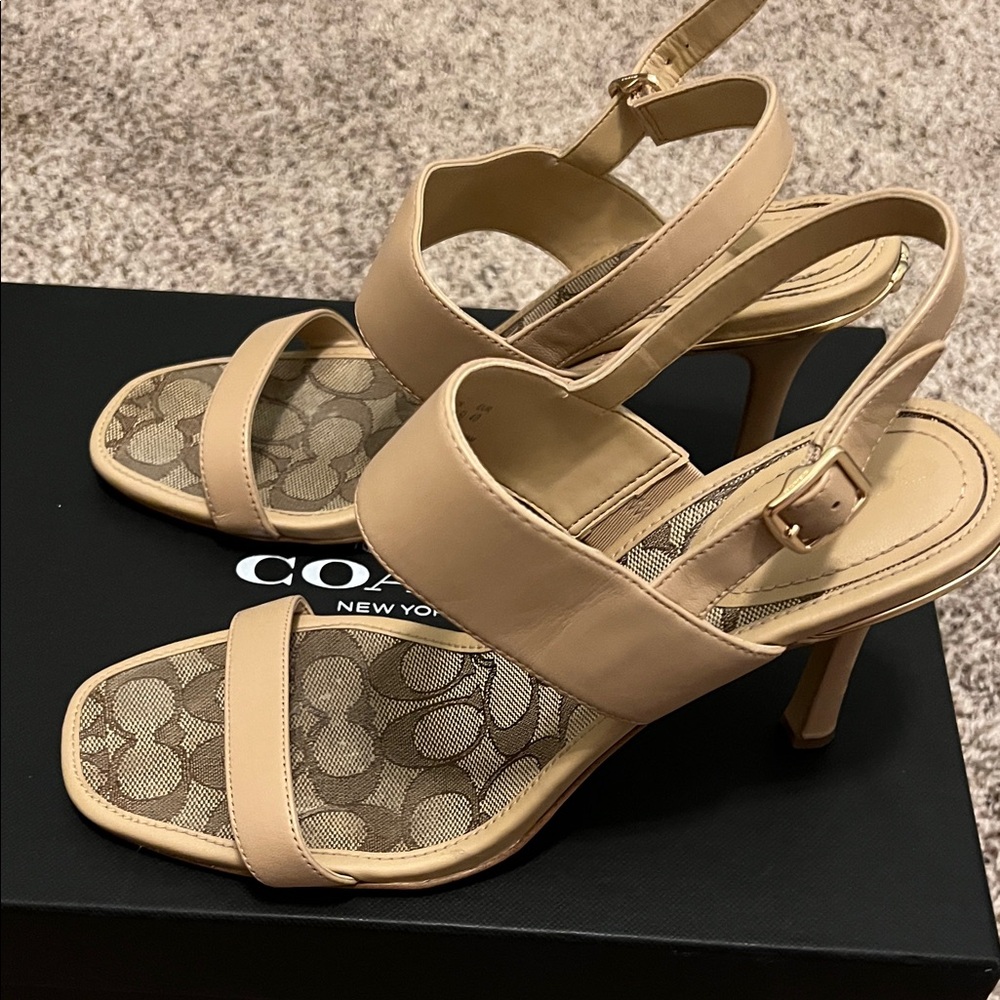 Coach Women's Beige Heels